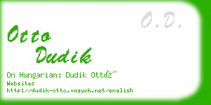otto dudik business card
